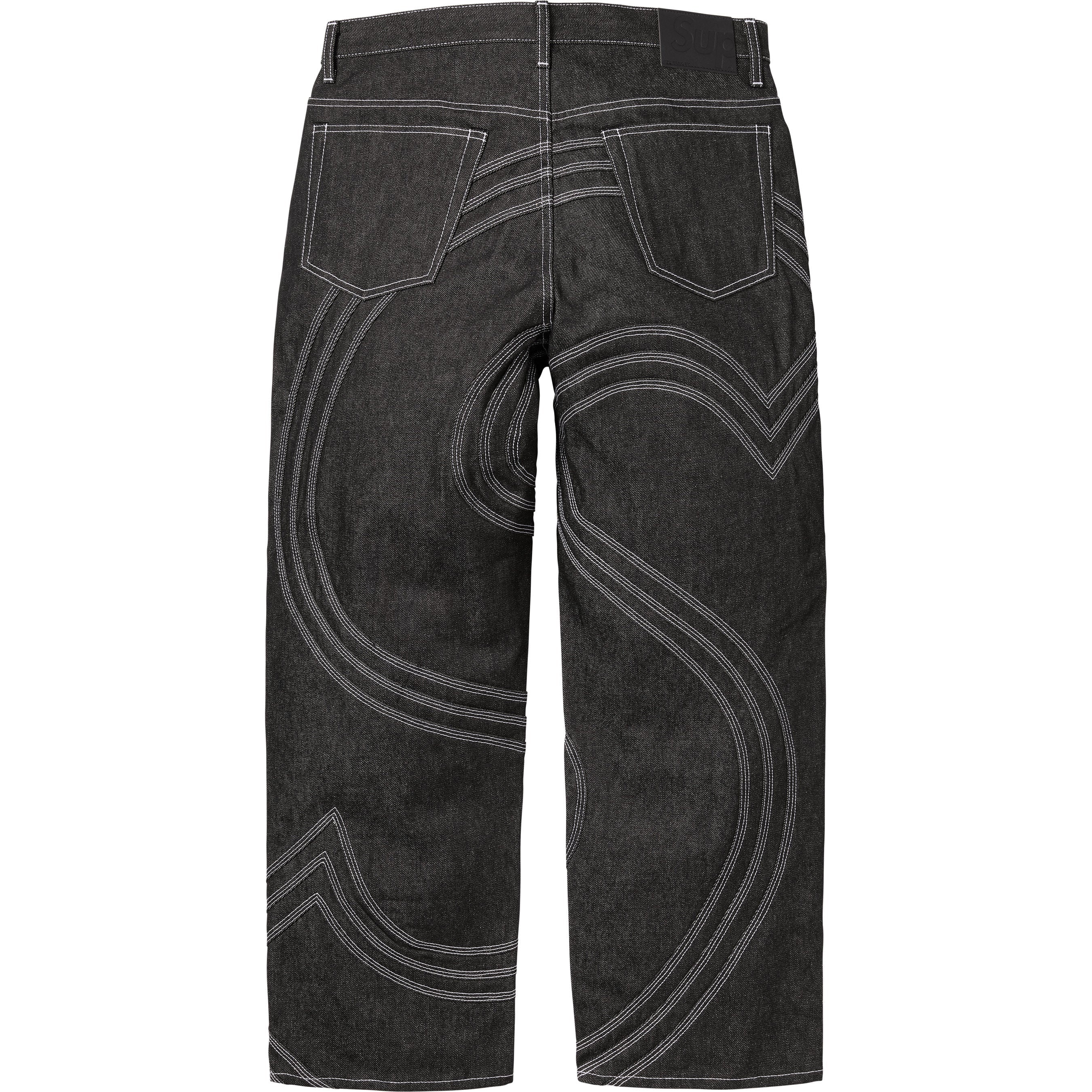 S Logo Rigid Baggy Jean view 7